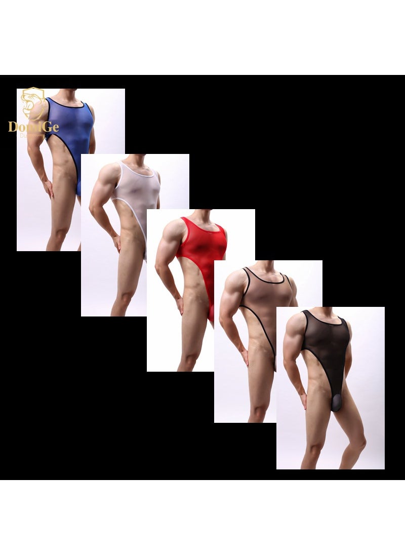 New DomiGe Stylish Mens Bodysuit Thong 5502 5502 Black