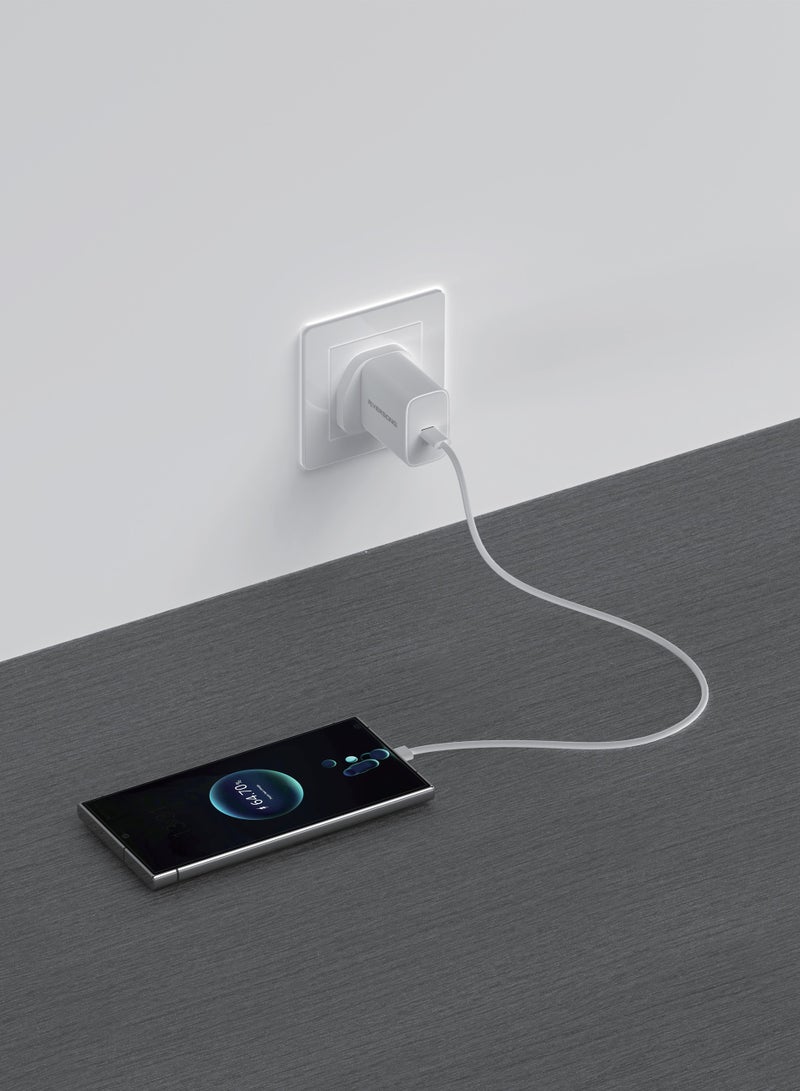 RIVERSONG PowerKub25 25W PD 3.0 Fast Charger, Type-C Output, Smart Chip, Multiple Protection, Wide Compatibility, Compact Wall Adapter for iPhone, Samsung, iPad & More – White - Image 2
