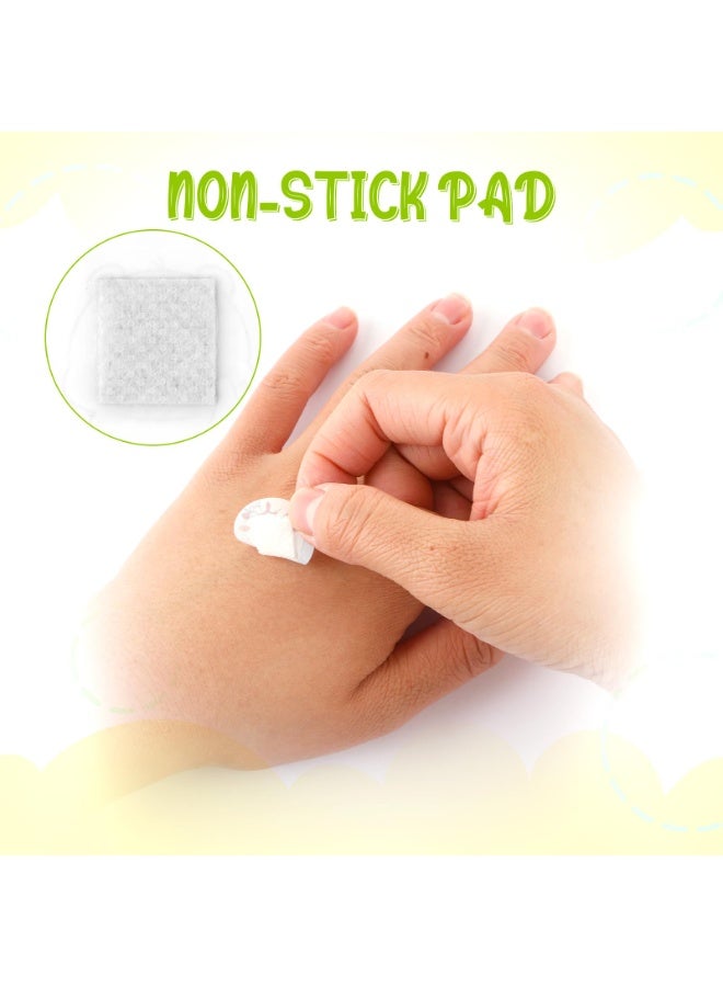 120 Pcs Kids Cartoon Adhesive Bandages, 10 Cute Assorted Styles 0.9 Inch Round Vaccination Plasters, Breathable Wound Band-Aids for Blisters, Pimples, Minor Cuts & Vaccination Care - Image 5