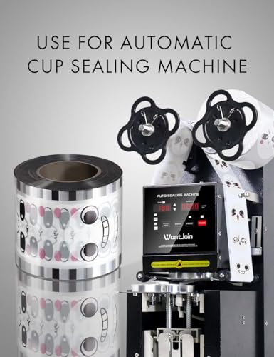 WantJoin Cup Sealing Film - Boba Cup Sealer Film 90-105 mm 3000 Cups for PP Plastic and Paper Cups - Image 4