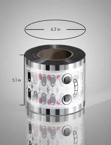 WantJoin Cup Sealing Film - Boba Cup Sealer Film 90-105 mm 3000 Cups for PP Plastic and Paper Cups - Image 2