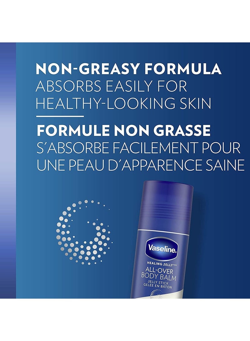 Vaseline All-Over Body Balm Jelly Stick Anti-Friction For Dry Skin Unscented, 40 g Pack of 3 - Image 3