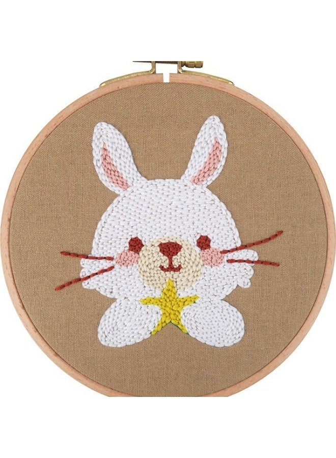 16cm Cartoon Unicorn Poke Embroidery DIY Kit - Image 1