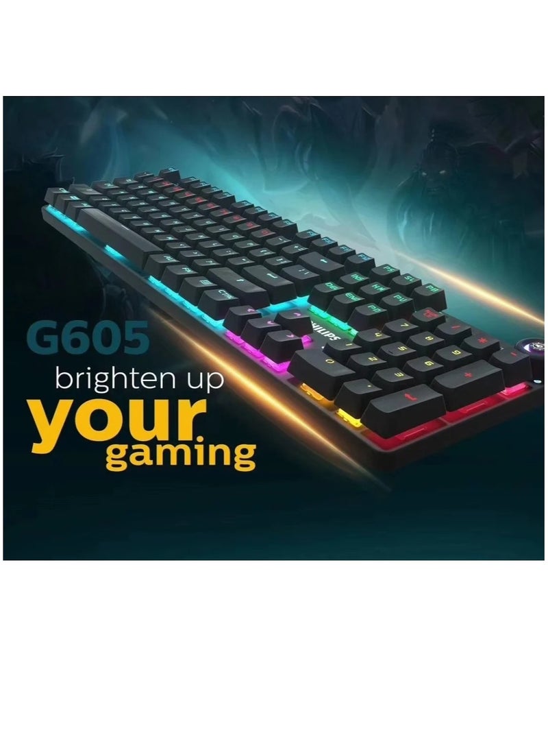 Philips SPK8605 Gaming RGB Keyboard with Mechanical Keys - Image 5