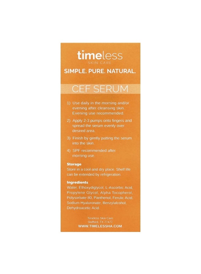 Timeless Skin Care عناية بالبشرة الخالدة، سيروم فيتامين C بنسبة 10%، 1 أونصة سائلة (30 مل) - Image 3