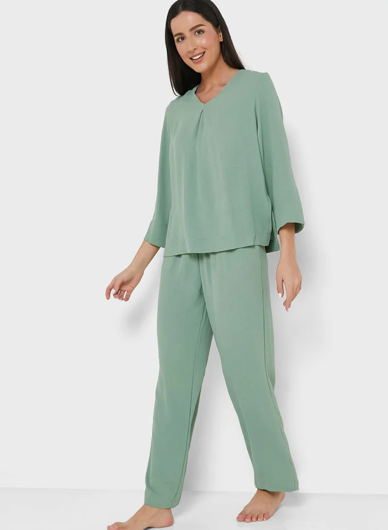 ELLA Solid Pyjama Set