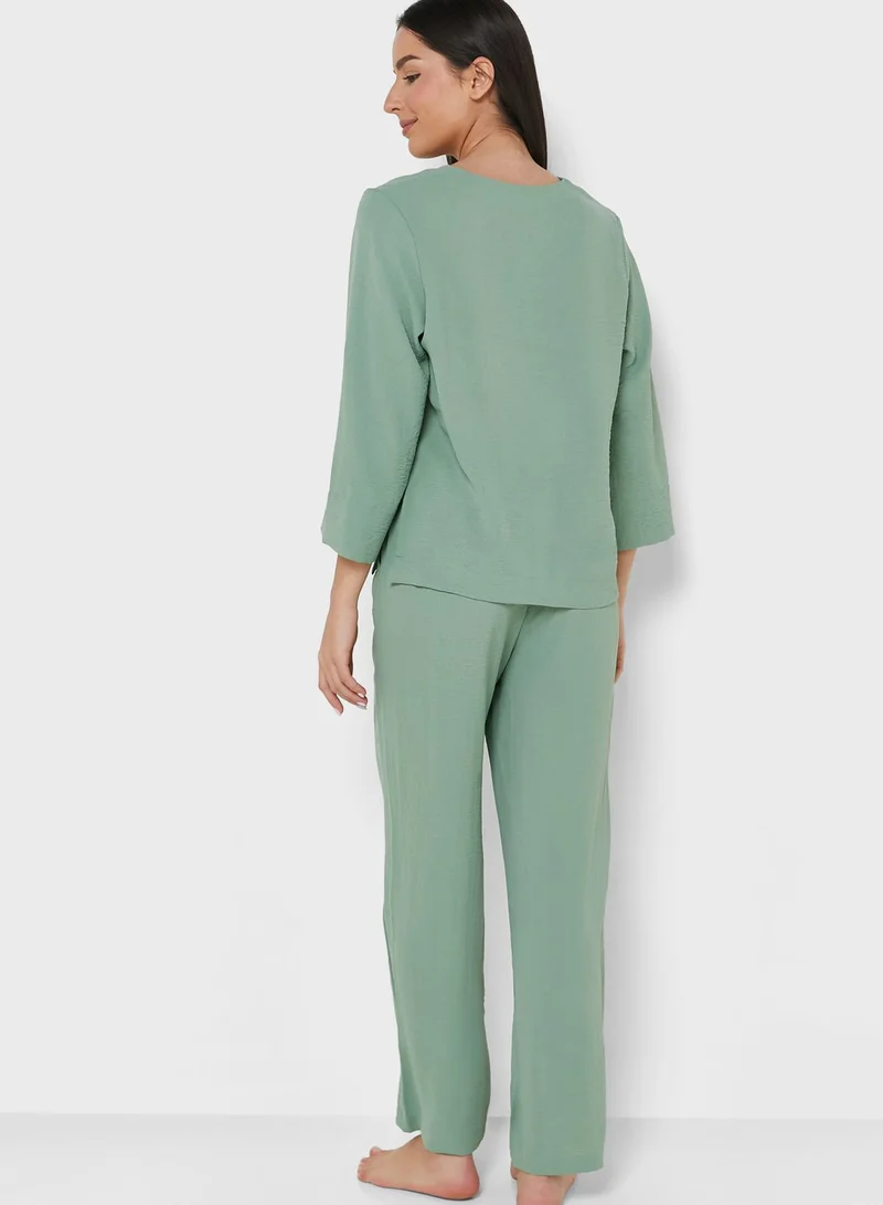 ELLA Solid Pyjama Set