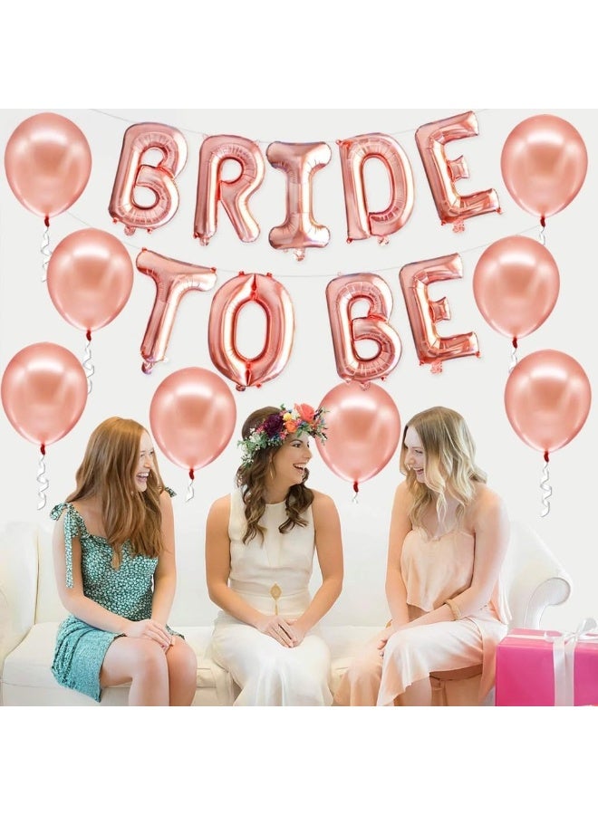 Big Rose Gold "Bride To Be" Balloons, 16 Inch – Bachelorette Party Decorations | Rose Gold Bride Balloons for Bridal Shower Decorations | Rose Gold "Bride To Be" Balloon for Wedding, Bachelorette Ball - Image 4