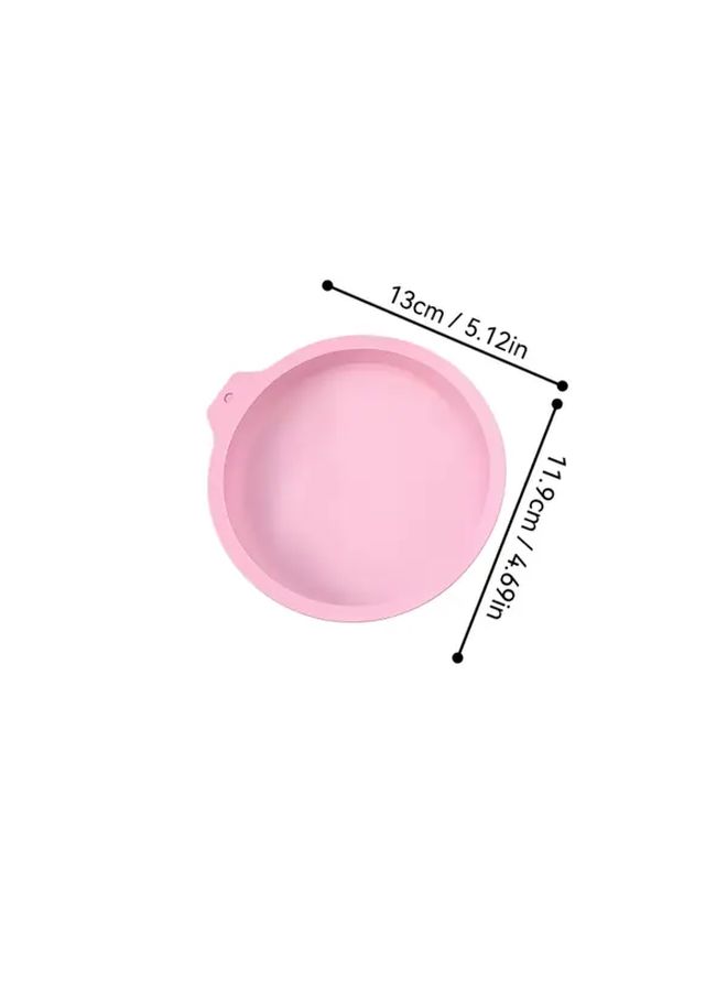 MAMSHIB Pink Silicone Cake Mold Size S Non Stick Round Baking Pan For Oven Air Fryer Ideal For Cakes Bread Toast Home Baking Kitchen Tool And Equipment - Image 2