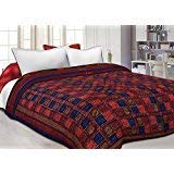 DEILYVERY Pure Cotton Jaipuri Razai Traditional Sanganeri Print Light Weight razai Double Bed QuiltBlanket 85 x Inch X 100 Inch MultiColor Dabu Double - Image 2