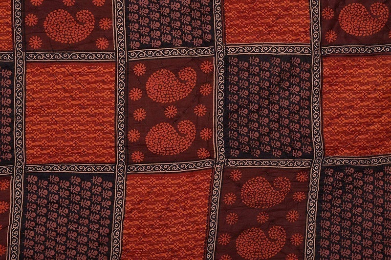 DEILYVERY Pure Cotton Jaipuri Razai Traditional Sanganeri Print Light Weight razai Double Bed QuiltBlanket 85 x Inch X 100 Inch MultiColor Dabu Double - Image 4