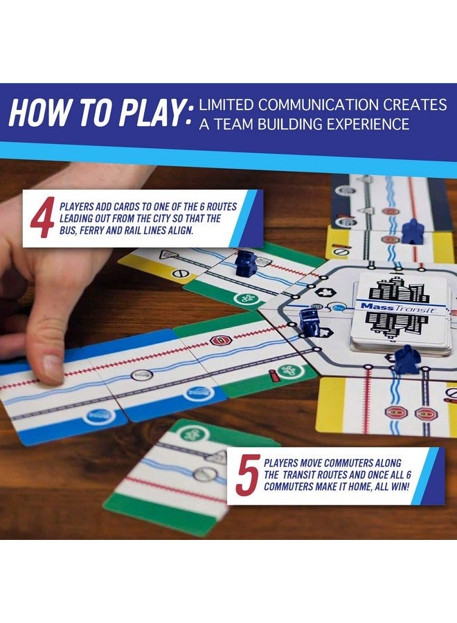كالايوب Calliope Games Mass Transit - لعبة عائلية تعاونية - متعة سريعة الخطى للأطفال والكبار - 1-6 لاعبين - من The Makers of Tsuro و Roll for It! - Image 5