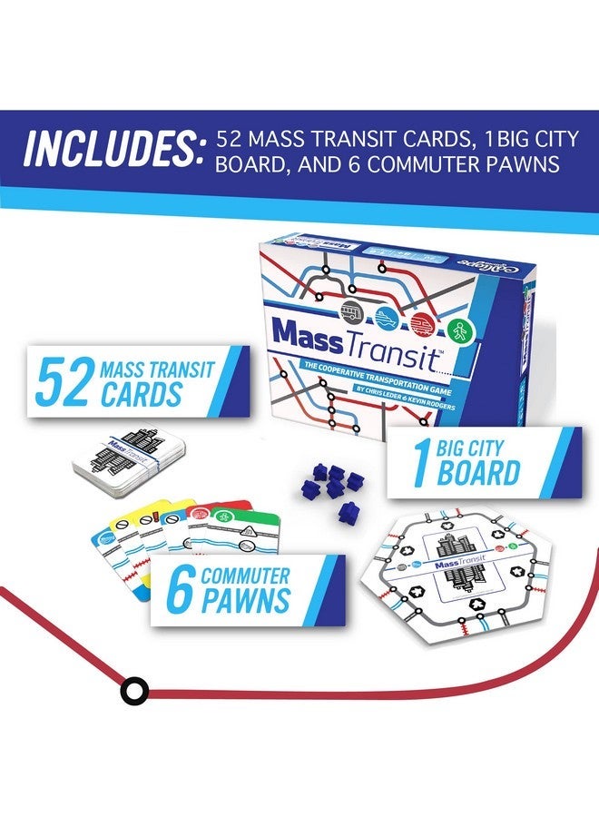 كالايوب Calliope Games Mass Transit - لعبة عائلية تعاونية - متعة سريعة الخطى للأطفال والكبار - 1-6 لاعبين - من The Makers of Tsuro و Roll for It! - Image 3