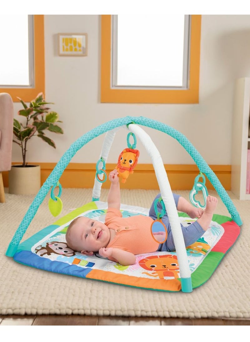 Bright Starts Wild Wiggles Jungle Jubilee Fold Away Activity Gym – For Ages 0–36 Months - Image 2