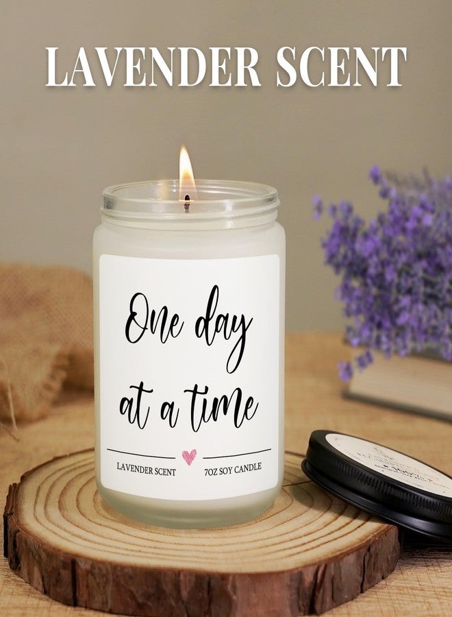 Nuowagify Get Well Gifts for Women, Thinking of You Gifts, Inspirational Gift for Women Men, One Day at A Time Encouragement Candle Anxiety Relief Items, Breast Cancer Care, Sobriety Gift - Image 3