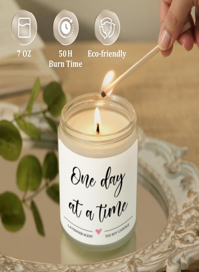Nuowagify Get Well Gifts for Women, Thinking of You Gifts, Inspirational Gift for Women Men, One Day at A Time Encouragement Candle Anxiety Relief Items, Breast Cancer Care, Sobriety Gift - Image 5