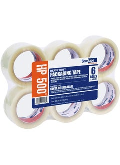 Shurtape Hp500 Heavy Duty Grade Hot Melt Packing Tape Rolls 1.88 Inch By 54.6 Yards 6 Pack Clear  - Image 1