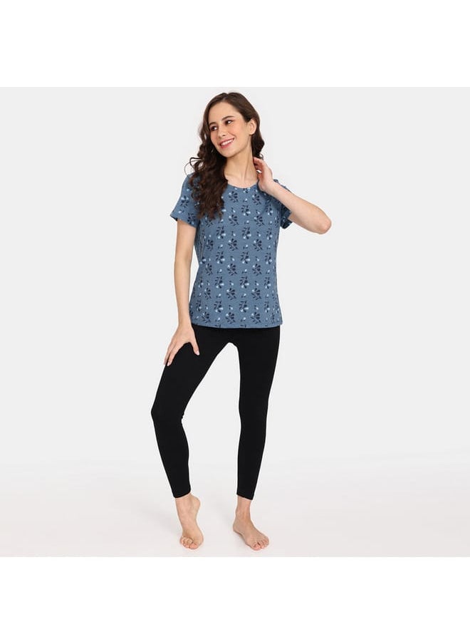 zivame Set of 2 - Zivame Printed T-shirt with Short Sleeves  - Image 2