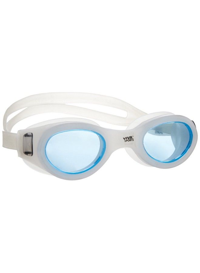 Vector X Viva 200 White Swimming Goggles With Free Protective Case Pro Clear Lens & Wide Vision Swimming Goggles With Uv And Anti Fog Protection For Adult Men Women - Image 2