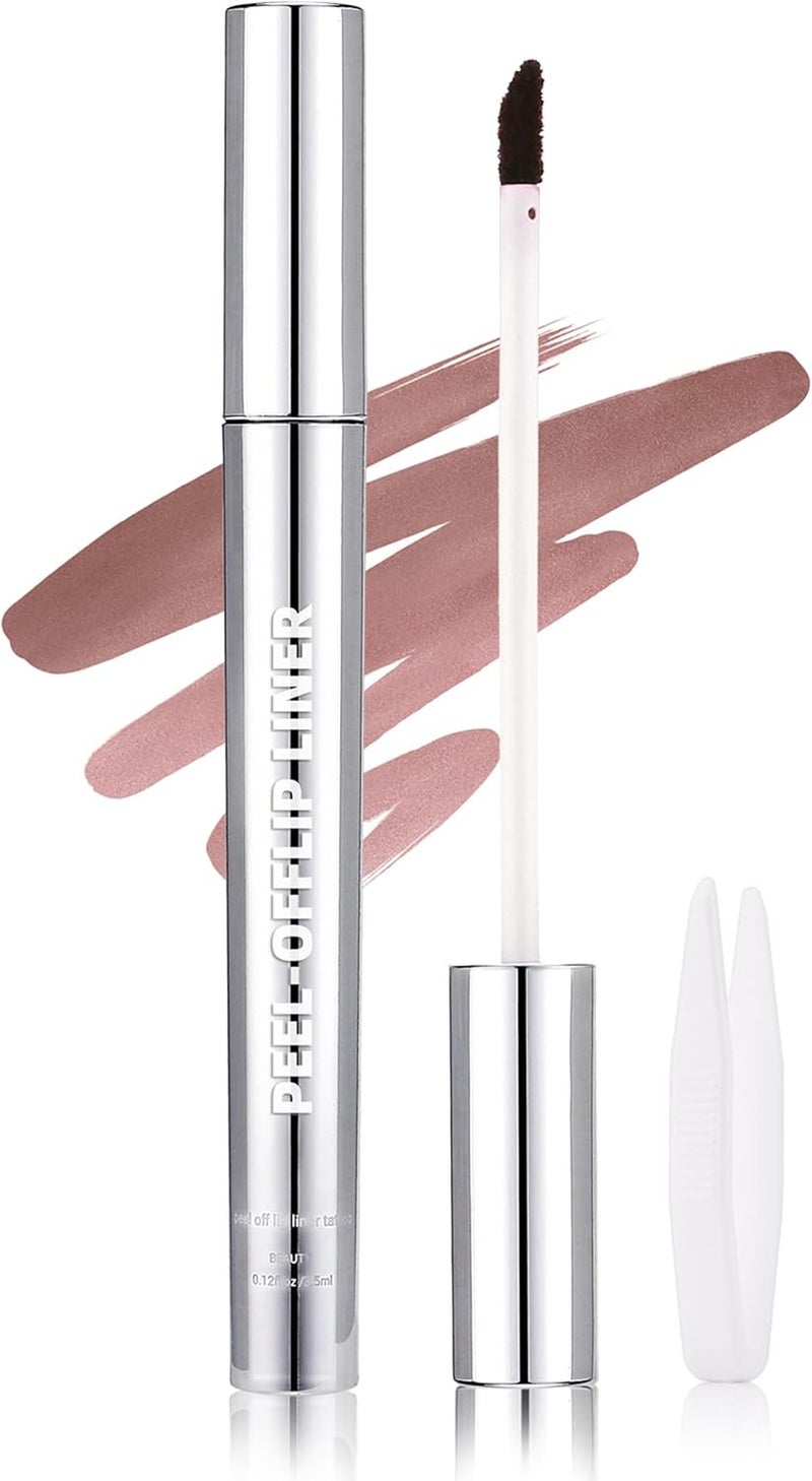 إيريندي صبغة شفاه قابلة للإزالة طويلة الأمد مقاومة للماء قلم تحديد شفاه غير لامع لون مقاوم للنقل لامع شفاه قابل للإزالة مع ملقط مكياج عالي الصبغة للنساء كوب غير لاصق يزيل أحمر الشفاه 02