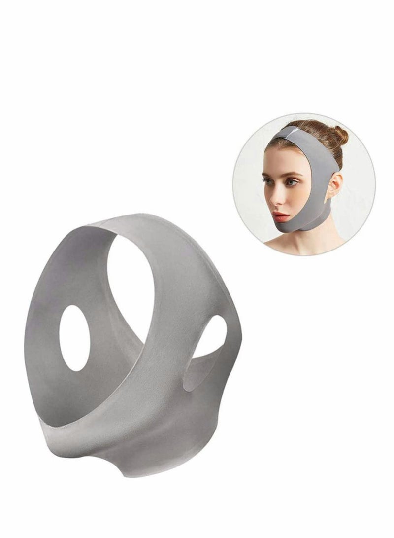 Excefore Healifty Face Lifting Belt, Double Chin Reducer Chin Up Patch V Line Mask V Face Bandage for Woman Girl Face Shaper Slimming, Facial Lifting and Slimming Strap Pain- Free Anti-Wrinkle Band  - Image 1