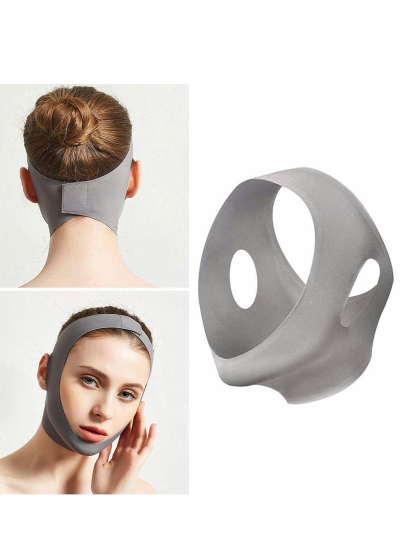 Excefore Healifty Face Lifting Belt, Double Chin Reducer Chin Up Patch V Line Mask V Face Bandage for Woman Girl Face Shaper Slimming, Facial Lifting and Slimming Strap Pain- Free Anti-Wrinkle Band  - Image 3
