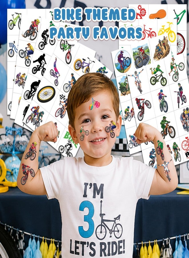 91TATTOOS 96 PCS Bike Temporary Tattoos for Kids - Image 2