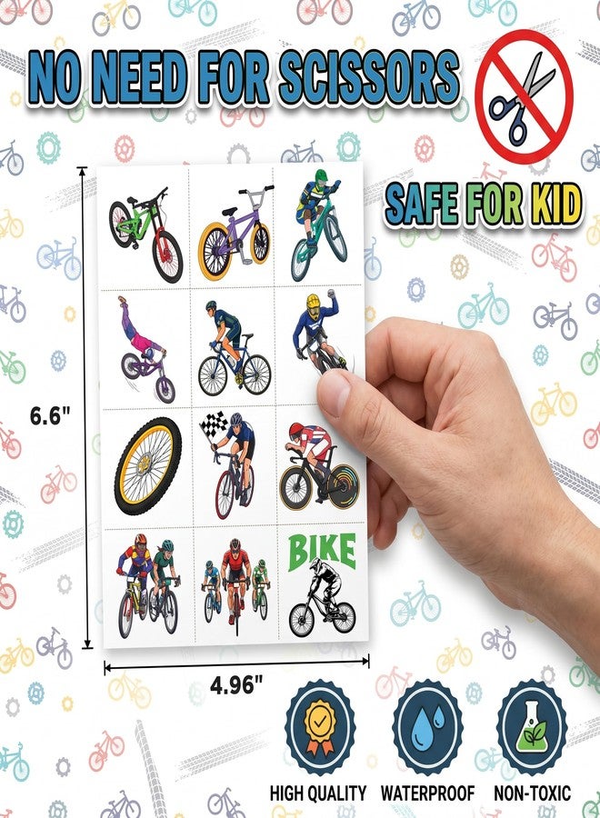 91TATTOOS 96 PCS Bike Temporary Tattoos for Kids - Image 5