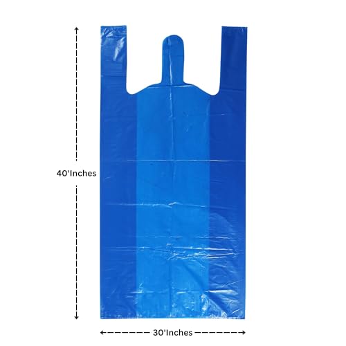 VETAS Blue Garbage Bag (30x40 inch)-15 Piece. Heavy Duty 75 Micron, Jumbo Size,Dustbin Bag Waste Bag Professional Grade Medical Bag,Packaging,Biodegradable,Plastic - Image 2