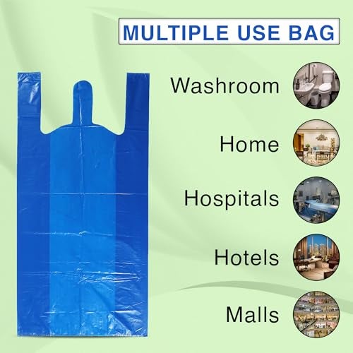 VETAS Blue Garbage Bag (30x40 inch)-15 Piece. Heavy Duty 75 Micron, Jumbo Size,Dustbin Bag Waste Bag Professional Grade Medical Bag,Packaging,Biodegradable,Plastic - Image 4