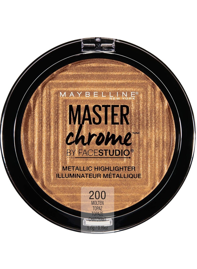 MAYBELLINE NEW YORK Master Chrome Face Studio Metallic Highlighter - 200 - Image 1
