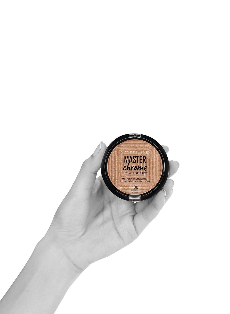 MAYBELLINE NEW YORK Master Chrome Face Studio Metallic Highlighter - 200 - Image 5