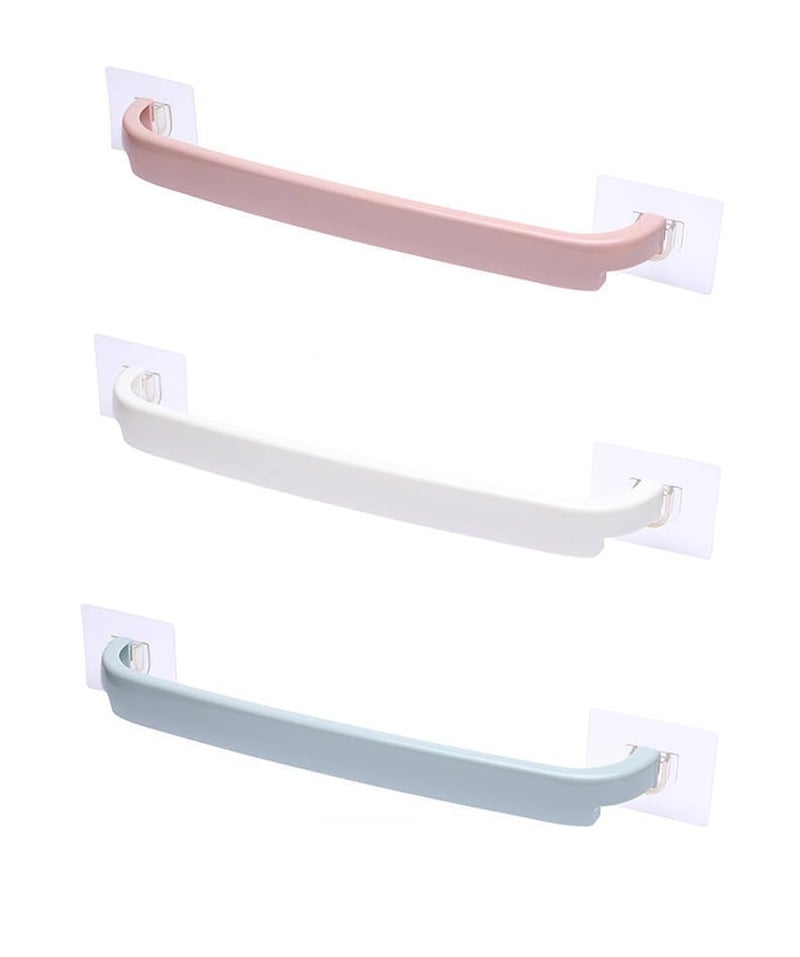 MEZON 3 in 1 Hand Towel Bar Multipurpose WallMounted Holder for Kitchen Bathroom Wash Basin Multi Color - Image 1