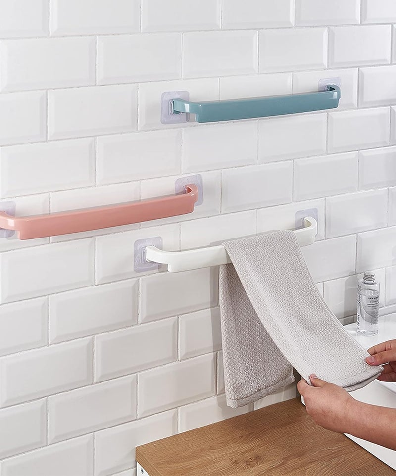 MEZON 3 in 1 Hand Towel Bar Multipurpose WallMounted Holder for Kitchen Bathroom Wash Basin Multi Color - Image 3