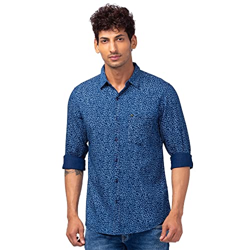 Spykar Men Printed Full Sleeve Slim Fit Shirt - Image 1