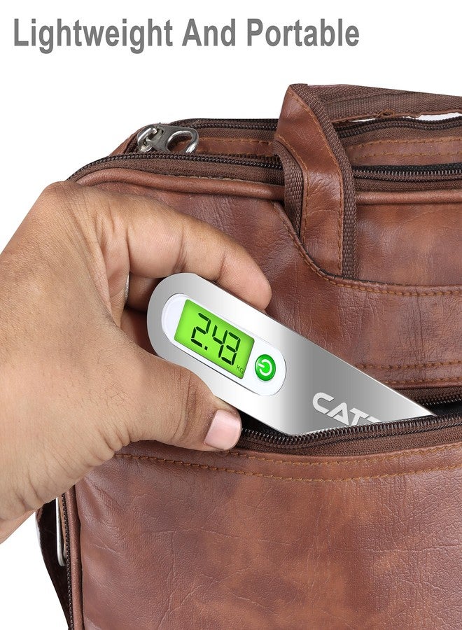 Catron Luggage-Guard Hanging Scale Heavy Duty Portable Hook Weighing Machine Digital Type Manual Weight Up to 50 KG (Silver) - Image 3