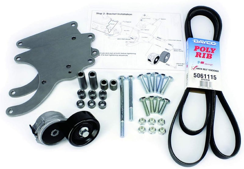 Alan Grove Air Conditioning Bracket Kit for Sanden 508 Compressor - Low Profile, Passenger Side Mount