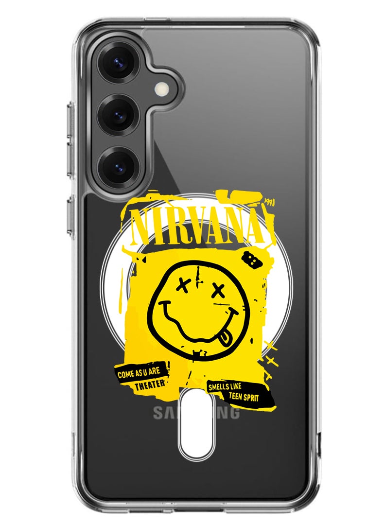 Theodor Magnetic Case for Samsung Galaxy S25 6.2-inch Compatible with MagSafe Wireless Charging, Shockproof Phone Bumper Cover Nirvana - Image 1