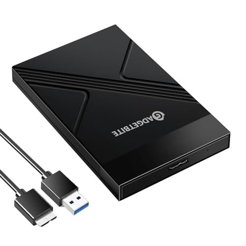 Gadgetbite SSD Enclosure Case SATA to USB 3.0 HDD 2.5 inch External Hard Disk Connector with Fast Charging Speed Up to 5 Gbps and Up to 4TB Storage Capacity Compatible with 2.5 SSD HDD - Black - Image 1
