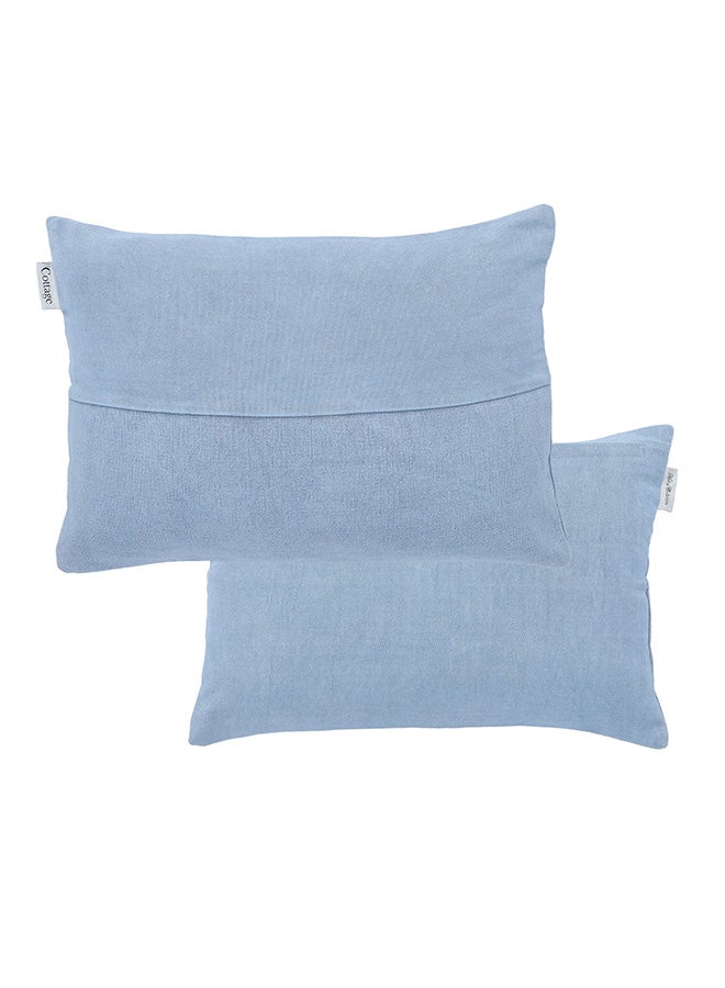 Cottage Rectangular Plain Cotton Cushion   30*50 cm - Image 4