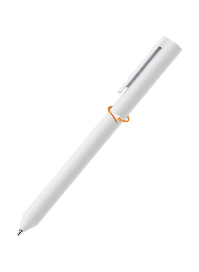 Snowhite Rotating Gel Pen, Stylish Design, 0.5Mm Quick-Drying, For Exam Practice, White Pen, Signature Pen, Cs Pen Tip, Black Ink, 5 Pens, G-606 - Image 3