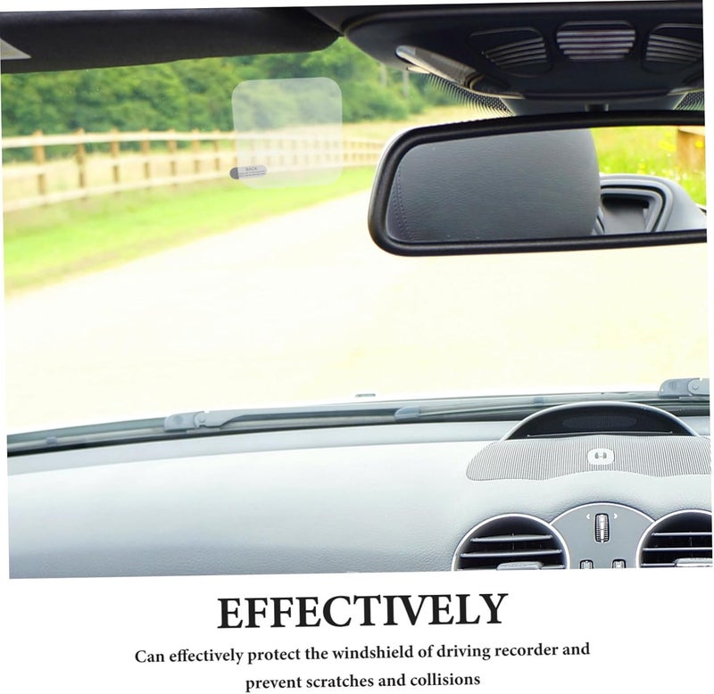 12sheets Windshield Sticker Protector Dashcam Mount Film Static Sticker Removable Fingerprint Resistant High Transparency Easy Installation - Image 3