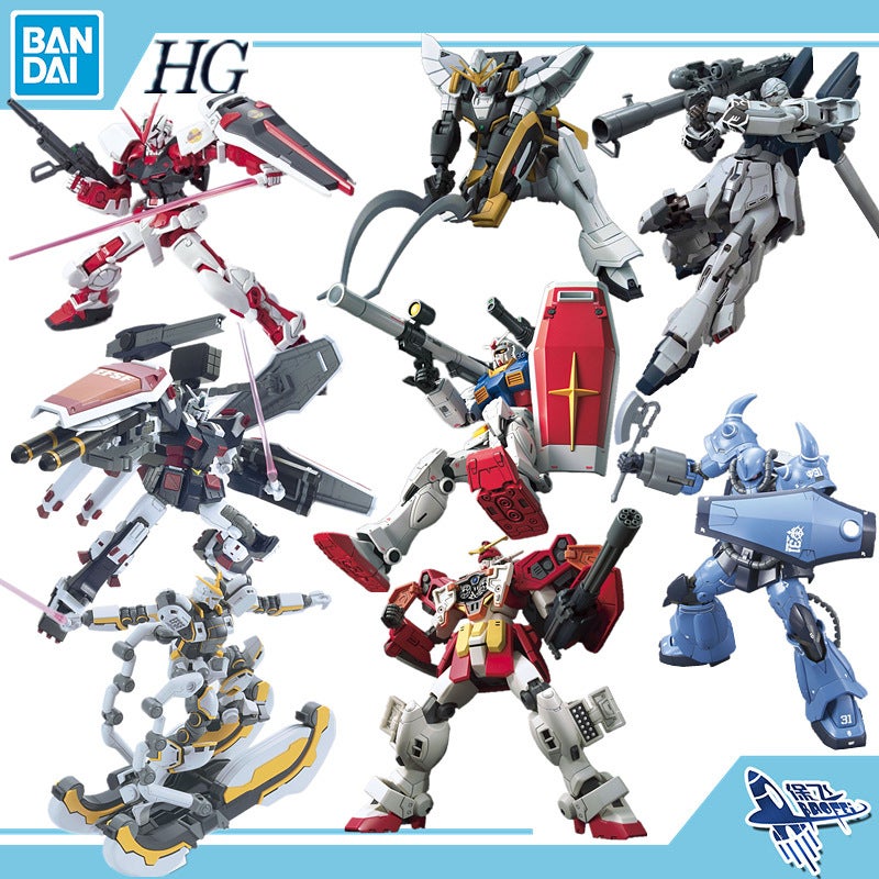 Bandai Hg Gundam Original Red Heretic Red Zaku Land Combat Type Power Pulse Barbatos Assembly Model - Image 2