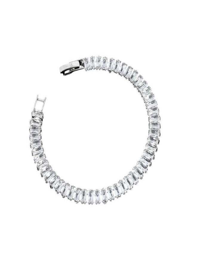 Stylewell Unisex Moissanite Tennis Bracelet Elegant Sparkling Jewelry Gift - Image 1