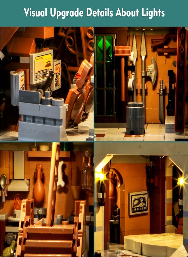 LocoLee Light Compatible with Lego Jabba's Sail Barge 75397 Lighting Set Accessories Compatible with Lego 75397, No Models Only Light (Standard Version) - Image 4