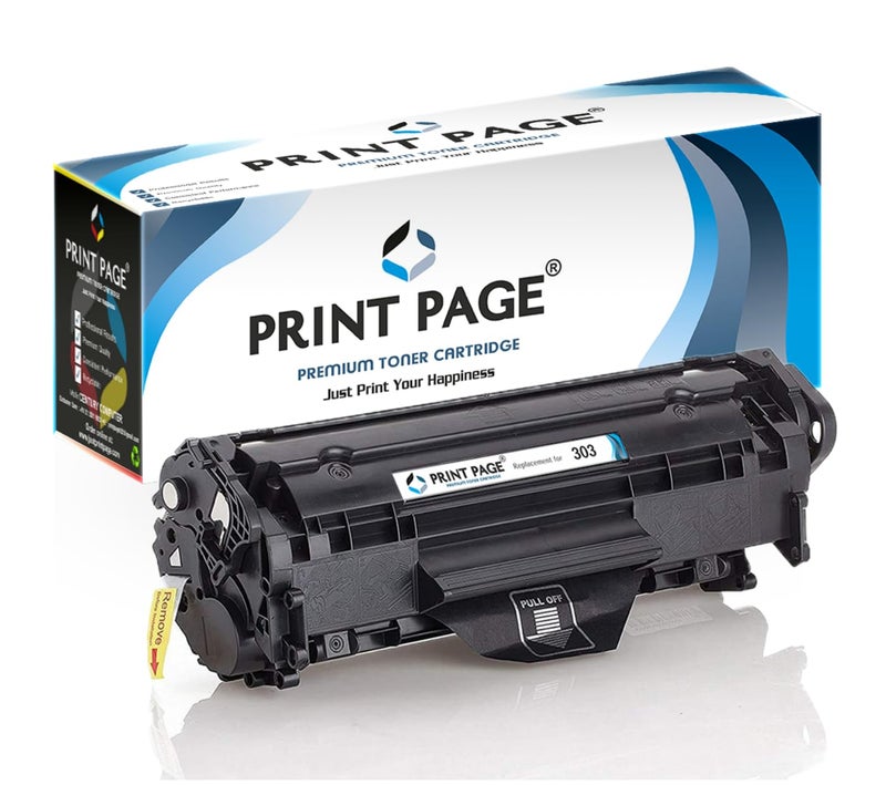 Print Page 303 Toner Cartridge Compatible for Printers LBP 2900, LBP 2900B, LBP 3000 (1 pcs) - Image 1
