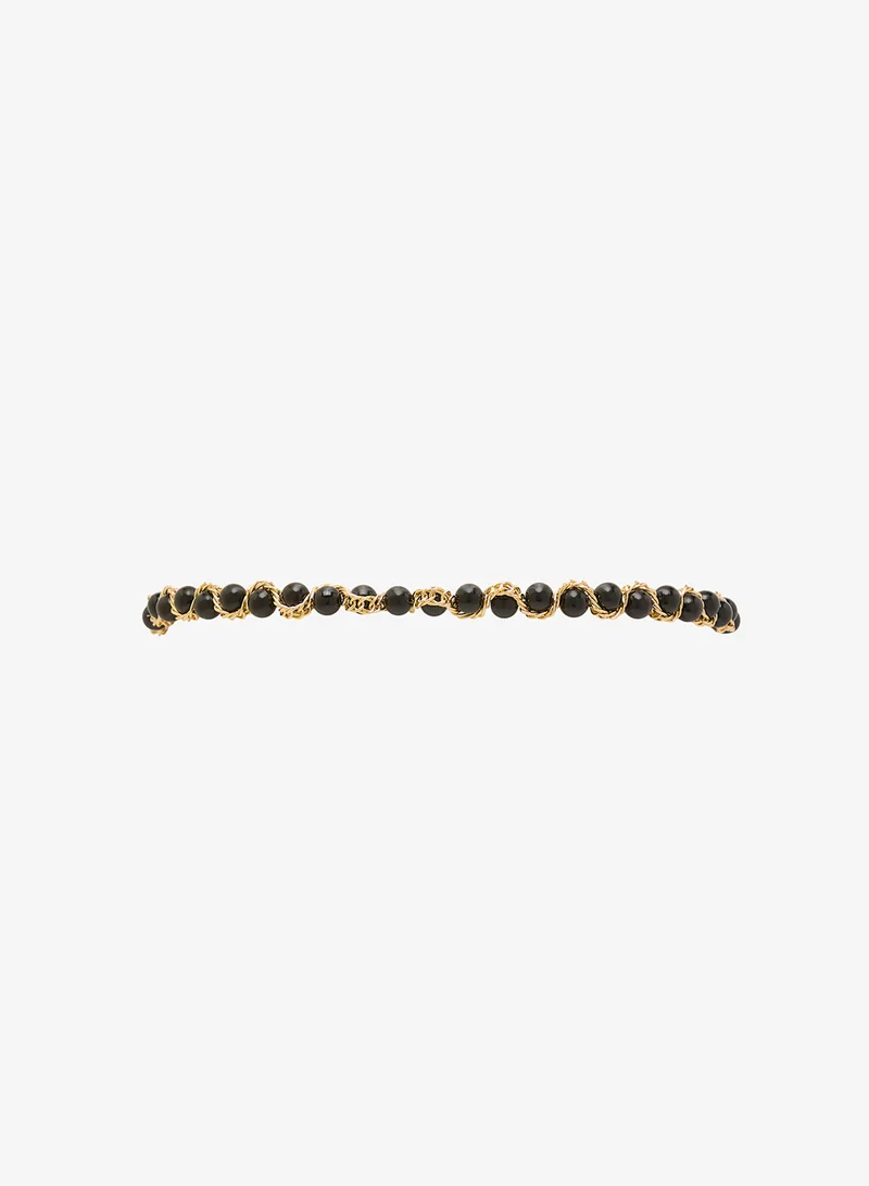 Ella Limited Edition Golden Pearl Detail Chain Belt