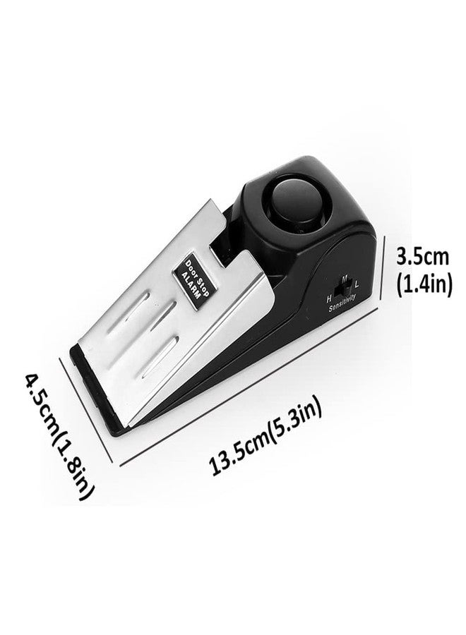 Meriox Door Stopper Security Alarm | Anti-Theft Metal Wedge Entrance Lock Burglar Safety Tools | Portable Loud Siren System for Home, Apartment, Hotel, Travel 120dB - Image 2