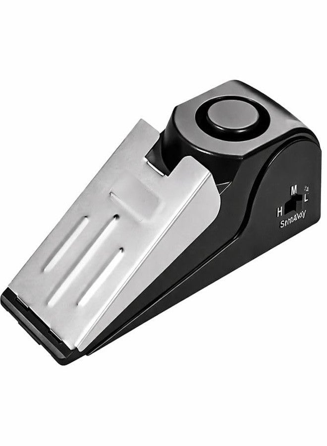 Meriox Door Stopper Security Alarm | Anti-Theft Metal Wedge Entrance Lock Burglar Safety Tools | Portable Loud Siren System for Home, Apartment, Hotel, Travel 120dB - Image 1