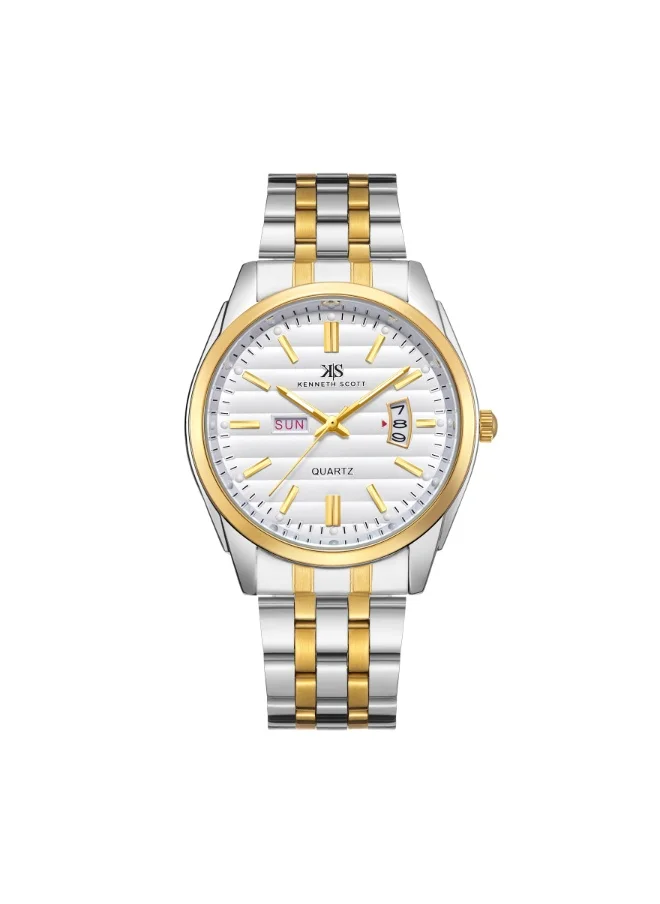 KENNETH SCOTT Men's Steel Analog Watch K23054-TBTW - 40 mm
